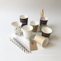 Biodégradable12 oz tasse à double mur en papier kraft en papier